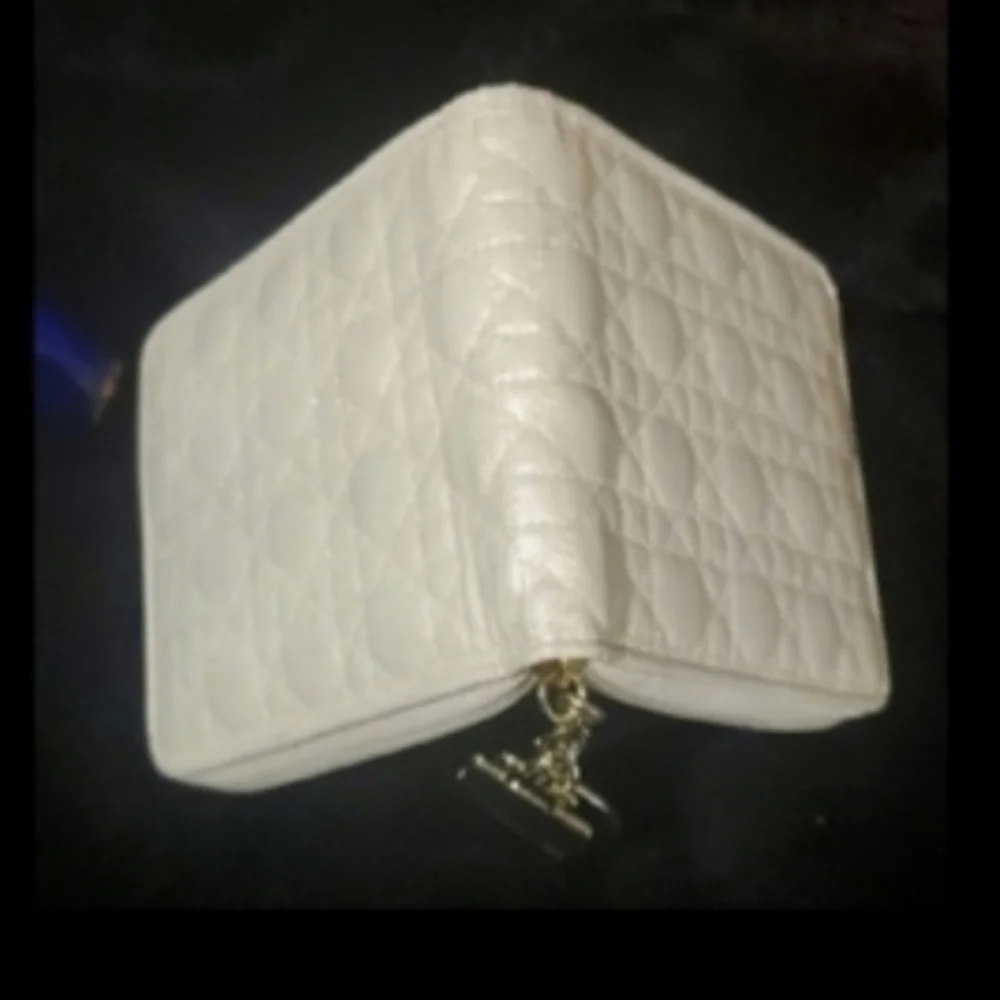 Dior Cannage Zip-around Wallet with Charms